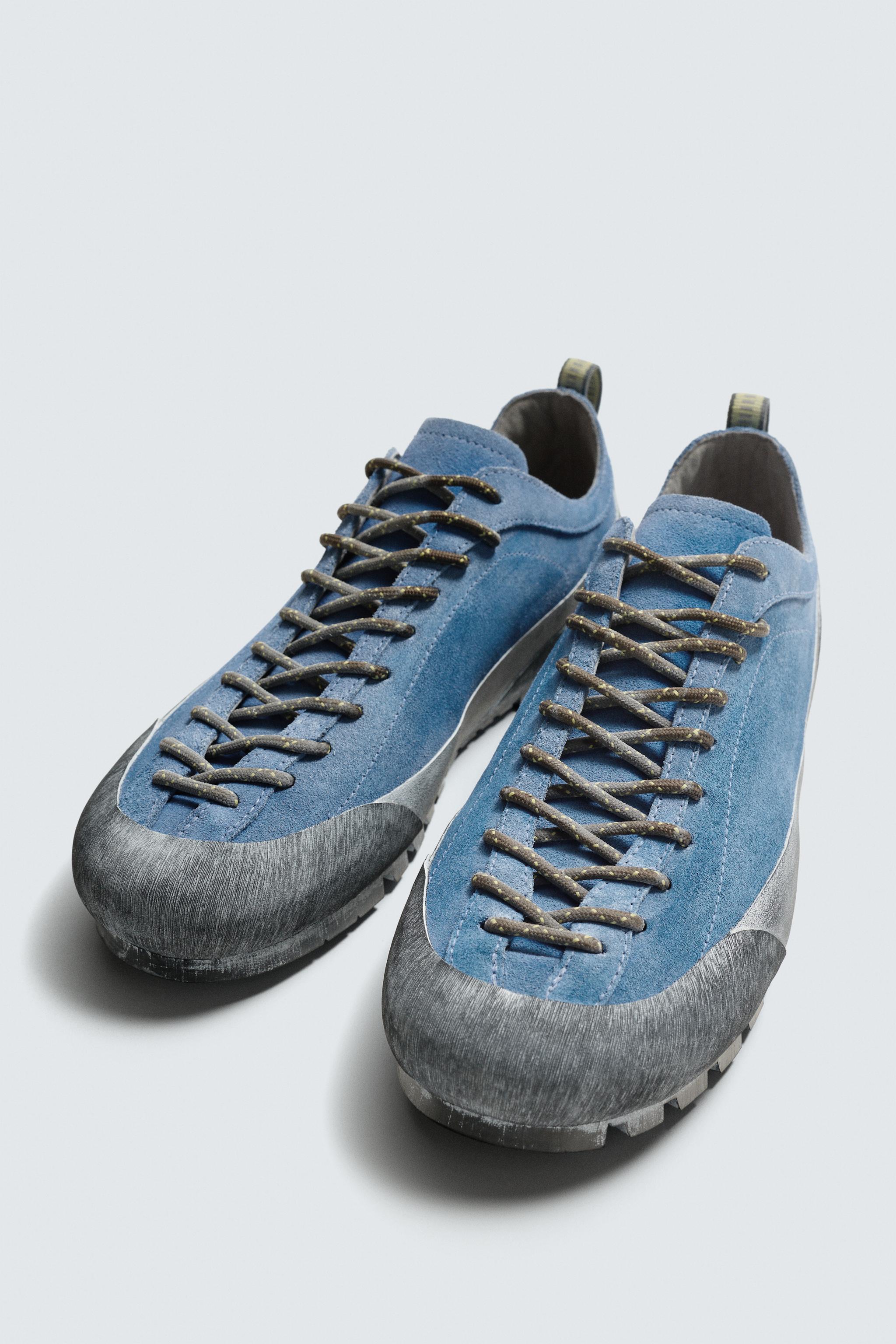 BASKETS EN CUIR SEMELLE VIBRAM® AARON LEVINE X ZARA